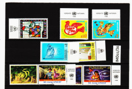 IMOcc/36 VEREINTE NATIONEN UNO WIEN 1996 MICHL  202/04 + 216/19  Mit TABS ** Postfrisch  SIEHE ABBILDUNG - Unused Stamps