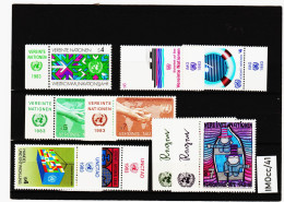 IMOcc/41 VEREINTE NATIONEN UNO WIEN 1983 MICHL  29/37  Mit TABS ** Postfrisch  SIEHE ABBILDUNG - Unused Stamps