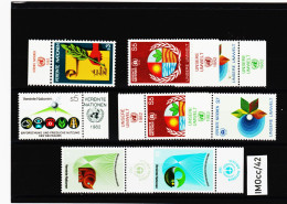 IMOcc/42 VEREINTE NATIONEN UNO WIEN 1982 MICHL  23/28  Mit TABS ** Postfrisch  SIEHE ABBILDUNG - Unused Stamps