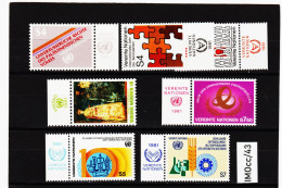 IMOcc/43 VEREINTE NATIONEN UNO WIEN 1981 MICHL  16/22  Mit TABS ** Postfrisch  SIEHE ABBILDUNG - Unused Stamps