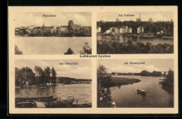 AK Lychen, Panorama, Ober- Und Nesselpfuhl, Stadtsee  - Lychen