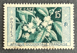 FRAWA0062U2 - Native Products - Coffee Production - 15 F Used Stamp - AOF - 1956 - Gebraucht