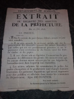 Arrêté Relatif Aux Permis De Port D'armes - Département De Jemmape - 24 Juin 1806 - Décrets & Lois