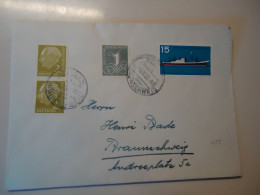 GERMANY  COVERS  REGISTERED EUROPA 59  AND PAIR PEOPLES HUMBOLDT - 1959