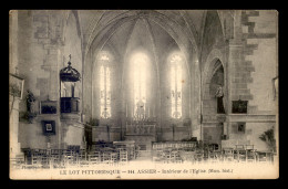 46 - ASSIER - INTERIEUR DE L'EGLISE - Assier