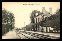 51 - JONCHERY-SUR-VESLE - LES QUAIS DE LA GARE DE CHEMIN DE FER - TRAINS - Jonchery-sur-Vesle