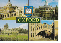 OXFORD / CPM  Multivues - 4 - Voyagée 1994 N° 2.34.01.83 / FLAMME PERRIER - Oxford