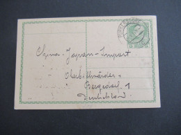 Österreich 1914 GA 5 Heller Stempel Purkersdorf An: China - Japan Import Oberbillwerder Bergedorf Abs. Stadt Baumeister - Tarjetas