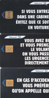 A21 -F1077 - ACCIDENT, F1078 - URGENCE Et F1079 - CABINE Pour 2 Euros - Non Classés