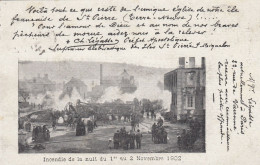 CPA ( Saint Pierre Et Miquelon) Terre Neuve Incendie De La Nuit Du 1er Et 2 Novembre 1902 (b.bur Theme) - Saint-Pierre En Miquelon