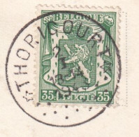 Marcophilie Cachets à étoiles THORICOURT 1943 SUR LION HERALDIQUE - Sternenstempel