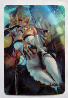 CARTE SEXY GIRL WAIFU BEAUTY MANGA ANIME HOLO Genshin Impact Jean Gunnhildr - Altri & Non Classificati