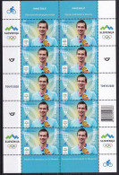 SLOVENIA  2021,NEW  15.10 ,SPORT,OLYMPIC MEDAL TOKYO,, PRIMOZ ROGLIC,SPORT,CYCLING,BICYCLE,SHEET,MNH - Zomer 2020: Tokio