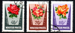 1962 - Ungheria 1516/18 Rose     ------ - Usado