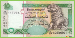 Voyo SRI LANKA 10 Rupees 1995 P108a B114a M/218 UNC - Sri Lanka