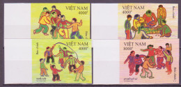 Vietnam 2020 Traditional Children Folk Games Set  Of 4  Imperf MNH Lot1 - Vietnam