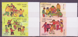 Vietnam 2020 Traditional Children Folk Games Set  Of 4  Imperf MNH Lot5 - Vietnam