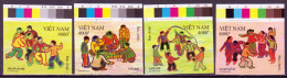 Vietnam 2020 Traditional Children Folk Games Set  Of 4  Imperf MNH Lot7 - Vietnam