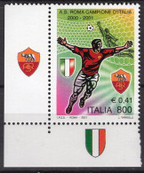 Y1469 - ITALIA Ss N°2552 - ITALIE Yv N°2505 ** FOOTBALL - 2001-10: Neufs