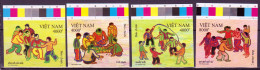 Vietnam 2020 Traditional Children Folk Games Set  Of 4  Imperf MNH Lot9 - Vietnam