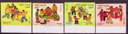 Vietnam 2020 Traditional Children Folk Games Set  Of 4  Imperf MNH Lot12 - Vietnam