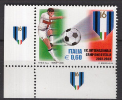 Y1926 - ITALIA ITALIE Unificato N°3092 ** FOOTBALL - 2001-10: Neufs