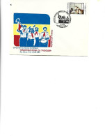 Romania - Occasional Env,1989 - National Philatelic Exhibition "Red Ties With Tricolor". 1989 Rm. Va 1949-1989, Scouting - Poststempel (Marcophilie)