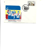 Romania - Occasional Env,1989 - National Philatelic Exhibition "Red Ties With Tricolor". 1989 Rm. Va 1949-1989, Scouting - Marcophilie