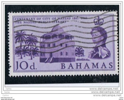 BAHAMAS:  1962  CENTENARY  NASSAU  CITY  -  10 P. USED  STAMP  -  YV/TELL. 168 - 1859-1963 Kolonie Van De Kroon