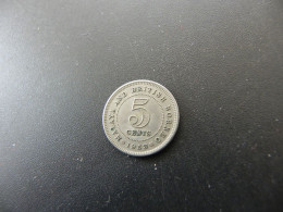 Malaya And British Borneo 5 Cents 1953 - Malaysie