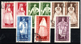 1963 - Ungheria 1579 X 2 + 1580 X 2 + 1581 X 2 + 1582/84 Costumi Popolari     ------ - Used Stamps