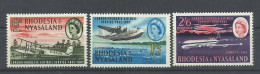 RHODESIA NYASALAND  YVERT  41/43   (*)  (SIN GOMA) - Rhodésie & Nyasaland (1954-1963)