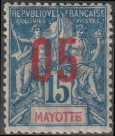 MAYOTTE 23 * MH Type Groupe Surchargé 1912 Colonie Française [ColCla] - Nuovi