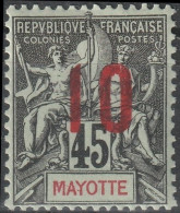 MAYOTTE 28 * MH Type Groupe Surchargé 1912 Colonie Française [ColCla] 1 - Nuovi