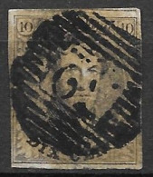 OBP6A Met 4 Randen En Met Balkstempel P32 Diest (zie Scans) - 1851-1857 Medallones (6/8)