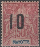 MAYOTTE 29 * MH Type Groupe Surchargé 1912 Colonie Française [ColCla] 1 - Unused Stamps