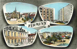 42 - Firminy - Multivues - Immeubles - Architecture - Mention Photographie Véritable - Carte Dentelée - CPSM Format CPA  - Firminy