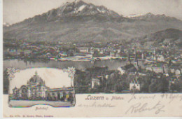 SUISSE. LUZERN . 2 Vues :  U. Pilatus / Bahnhof - Lucerne