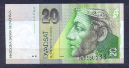 Slovakia- -  2001 -  20  Koron    .P20e...UNC - Slovaquie