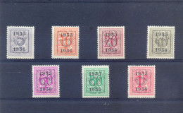 Reeks 48  PRE652/PRE658  Postgaaf ** MNH PRACHTIG - Typos 1951-80 (Ziffer Auf Löwe)