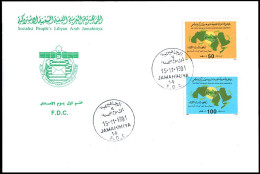 LIBYA 1991 Arab Africa Union Maghreb (FDC) - Libyen