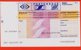 7236 / ⭐  ♥️ Belgien Postscheckamt Specimen POSTCHEQUE DUPOND J Outil Dictatique PTT Doc Instruction LA  POSTE - Volantini Postali