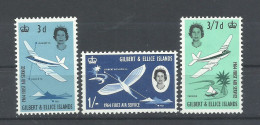 GILBERT  Y ELICE   YVERT  77/79,   77/78   MNH,    79   MH - Islas Gilbert Y Ellice (...-1979)