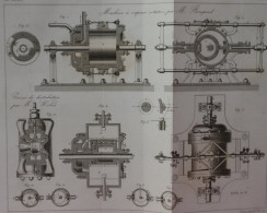 MACHINE A VAPEUR ROTATIVE PAR M.BOMPARD   28X24 CM - VOIR IMAGES - Machines