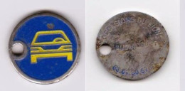 Jeton De Caddie " Occasion Du Lion Peugeot AUDINCOURT " Voiture (scann Recto-verso) [D]_Je250 - Trolley Token/Shopping Trolley Chip