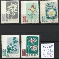 POLOGNE 904 à 908 * ( 906 Oblitéré ) Côte 3.40 € - Neufs