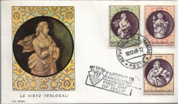 Fdc Roma: VIRTU' TEOLOGALI  (1969) No Viaggiate - FDC