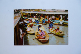 BANGKOK  -  BOAT  -  Traders At Defferent Canals Crossing      -    Thailand   -  THAILANDE - Tailandia