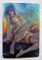 CARTE SEXY GIRL WAIFU BEAUTY MANGA ANIME HOLO Re:Zero / REM - Altri & Non Classificati