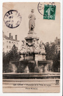 15772 ● LYON VI Rhone Fontaine De La Ville Place MORAND 1910s à GIRIN Savigny - S.F 120 - Lyon 6